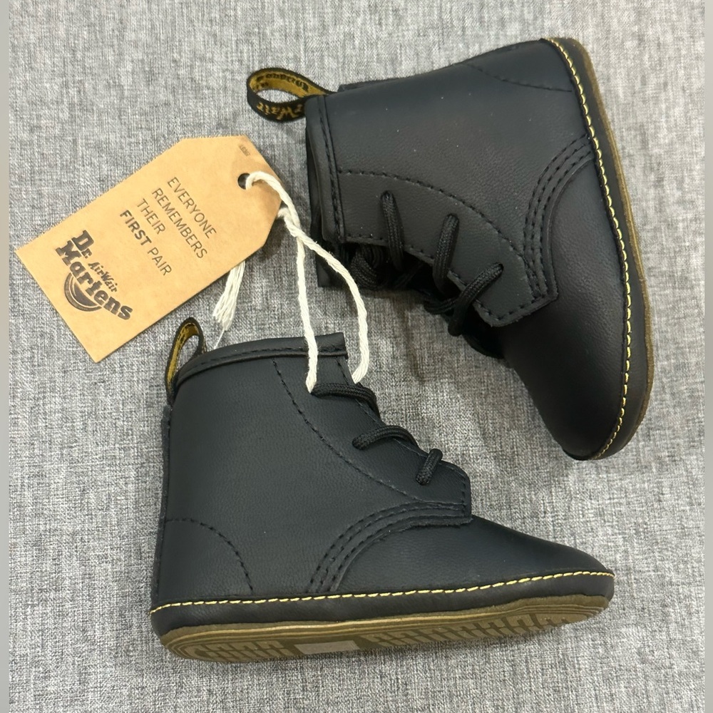 Dr. Martens Black Baby Boots